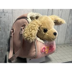 Our Generation Toy Dog Carrier Hop In, Pink Dog Carrier And Accessories. No Tag